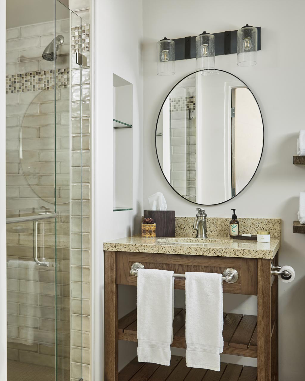 Guest bathroom with a sink