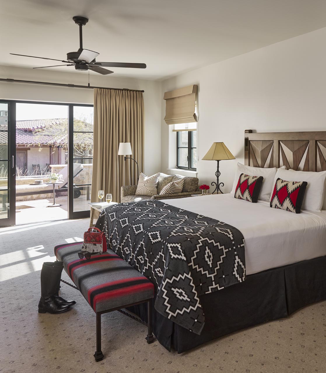 Guest bedroom with a king bed